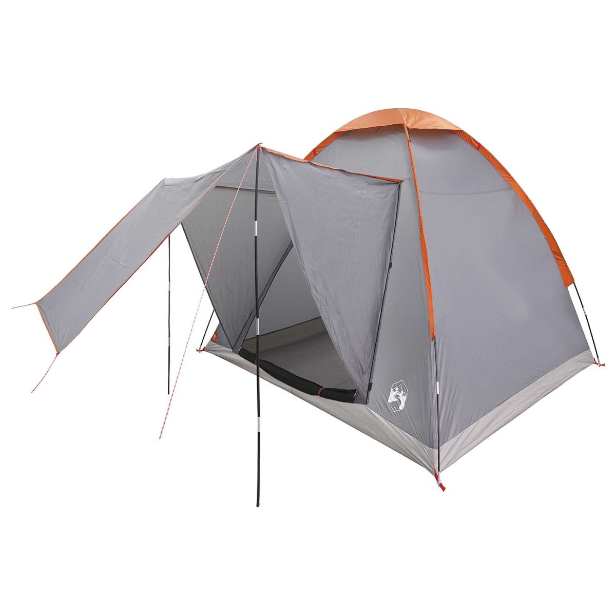 vidaXL Σκηνή Camping με στέγη με αέρα αέρα Γκρι και Πορτοκαλί 2 Άτομα