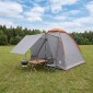 vidaXL Σκηνή Camping με στέγη με αέρα αέρα Γκρι και Πορτοκαλί 2 Άτομα