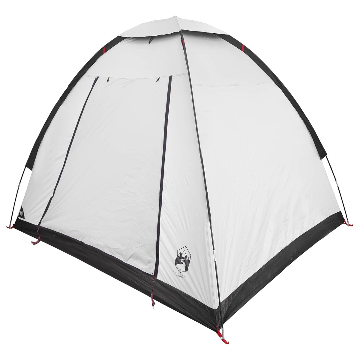 vidaXL Σκηνή Camping με στέγη Λευκό Μαύρο 190 x 140 x 105 εκ.