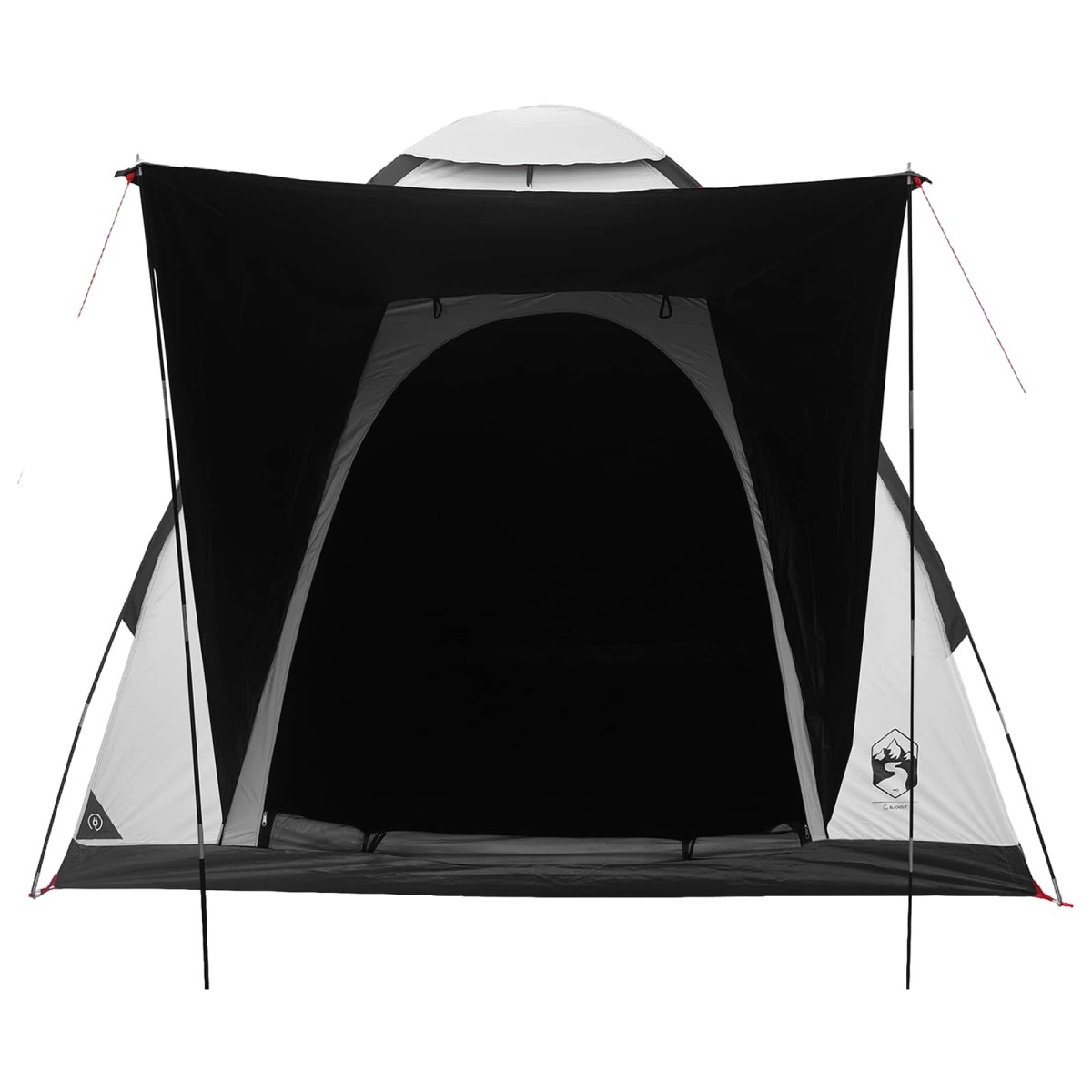 vidaXL Σκηνή Camping με στέγη Λευκό Μαύρο 190 x 140 x 105 εκ.