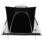 vidaXL Σκηνή Camping με στέγη Λευκό Μαύρο 190 x 140 x 105 εκ.