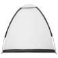vidaXL Σκηνή Camping με στέγη Λευκό Μαύρο 190 x 140 x 105 εκ.