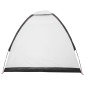 vidaXL Σκηνή Camping με στέγη Λευκό Μαύρο 190 x 140 x 105 εκ.