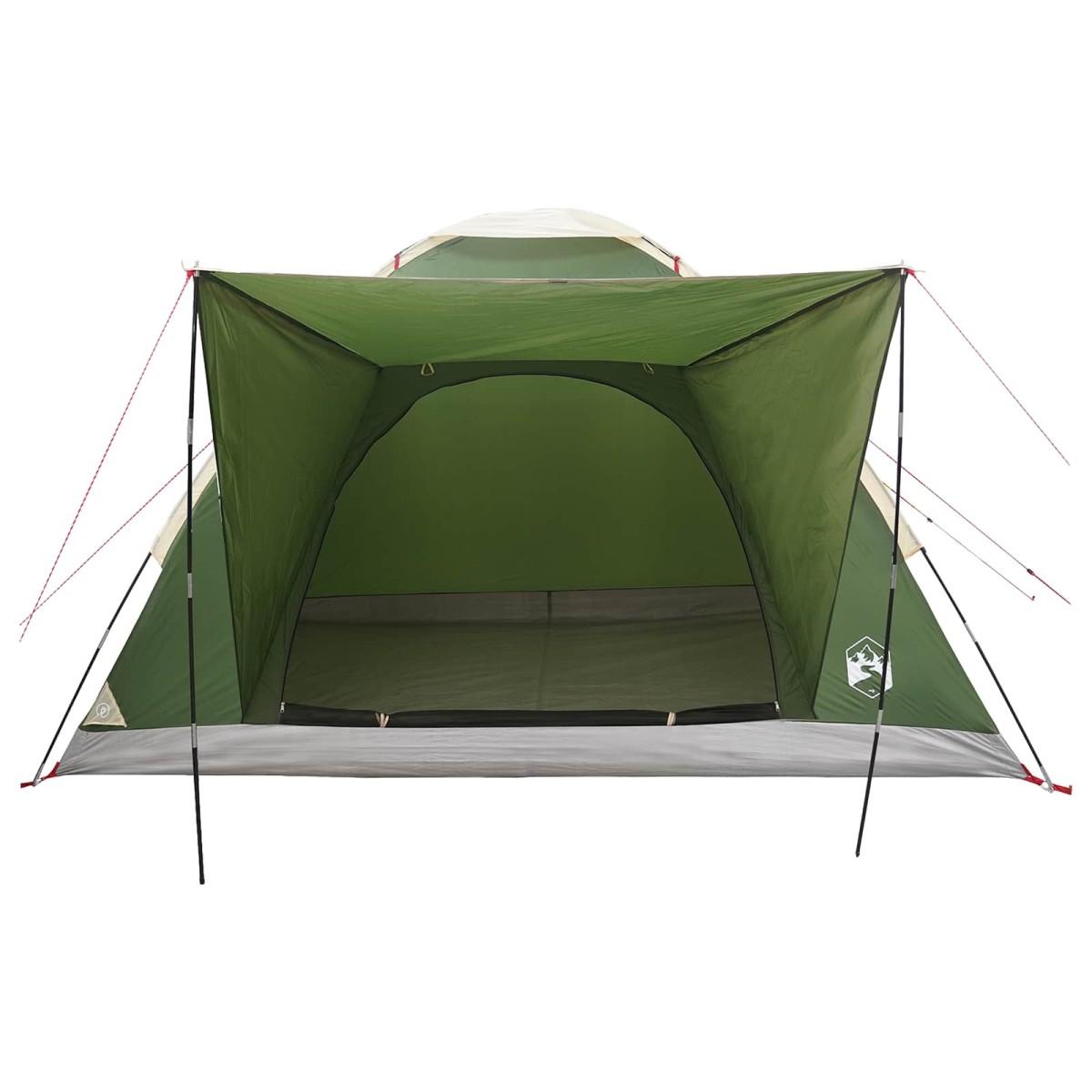 vidaXL Σκηνή Camping με στέγη Πράσινο 4 ατόμων Πολυεστέρας και Χάλυβας