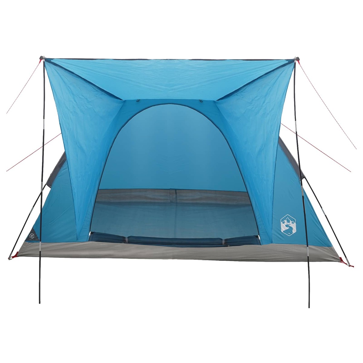 vidaXL Σκηνή Camping με στέγη Μπλε 4 ατόμων Πολυεστέρας και Χάλυβας