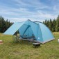 vidaXL Σκηνή Camping με στέγη Μπλε 4 ατόμων Πολυεστέρας και Χάλυβας
