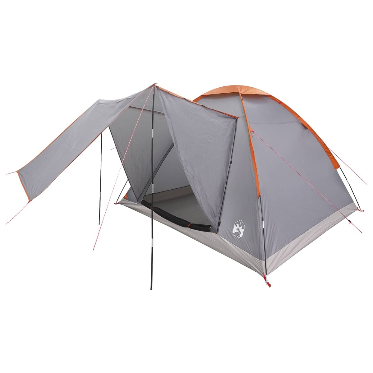 vidaXL Σκηνή Camping με στέγη με αέρα αέρα Γκρι και Πορτοκαλί 4 ατόμων