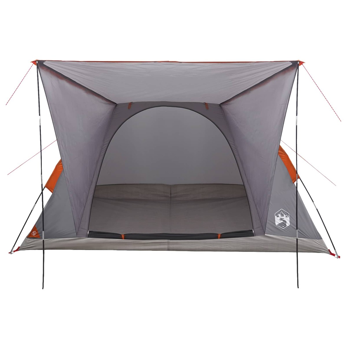 vidaXL Σκηνή Camping με στέγη με αέρα αέρα Γκρι και Πορτοκαλί 4 ατόμων