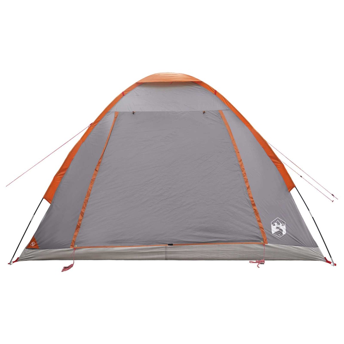 vidaXL Σκηνή Camping με στέγη με αέρα αέρα Γκρι και Πορτοκαλί 4 ατόμων