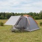 vidaXL Σκηνή Camping με στέγη με αέρα αέρα Γκρι και Πορτοκαλί 4 ατόμων