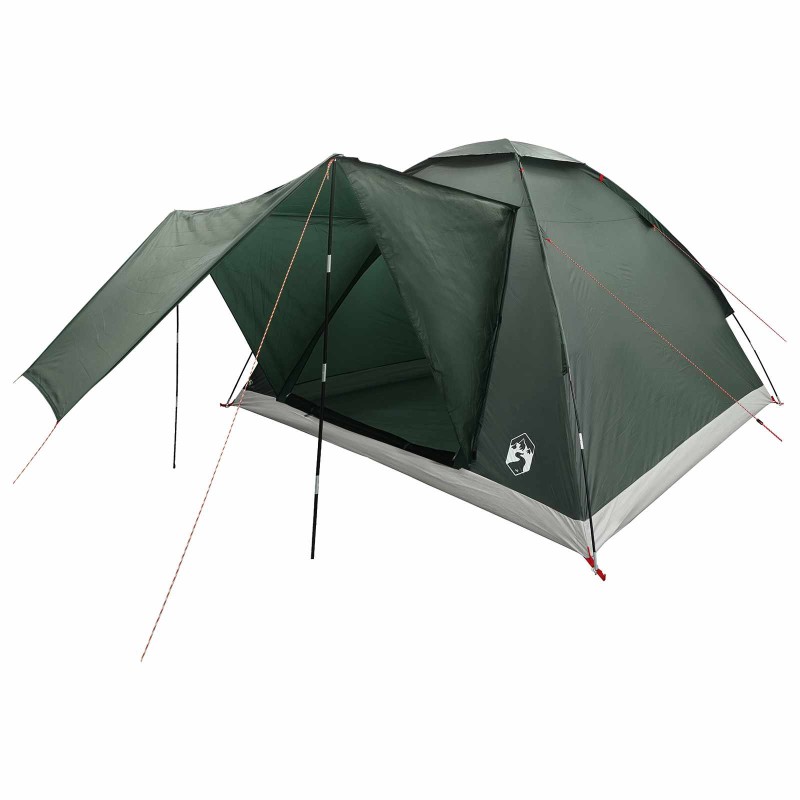vidaXL Σκηνή Camping με στέγη Στρατιωτικό Πράσινο 275 x 215 x 125 εκ.