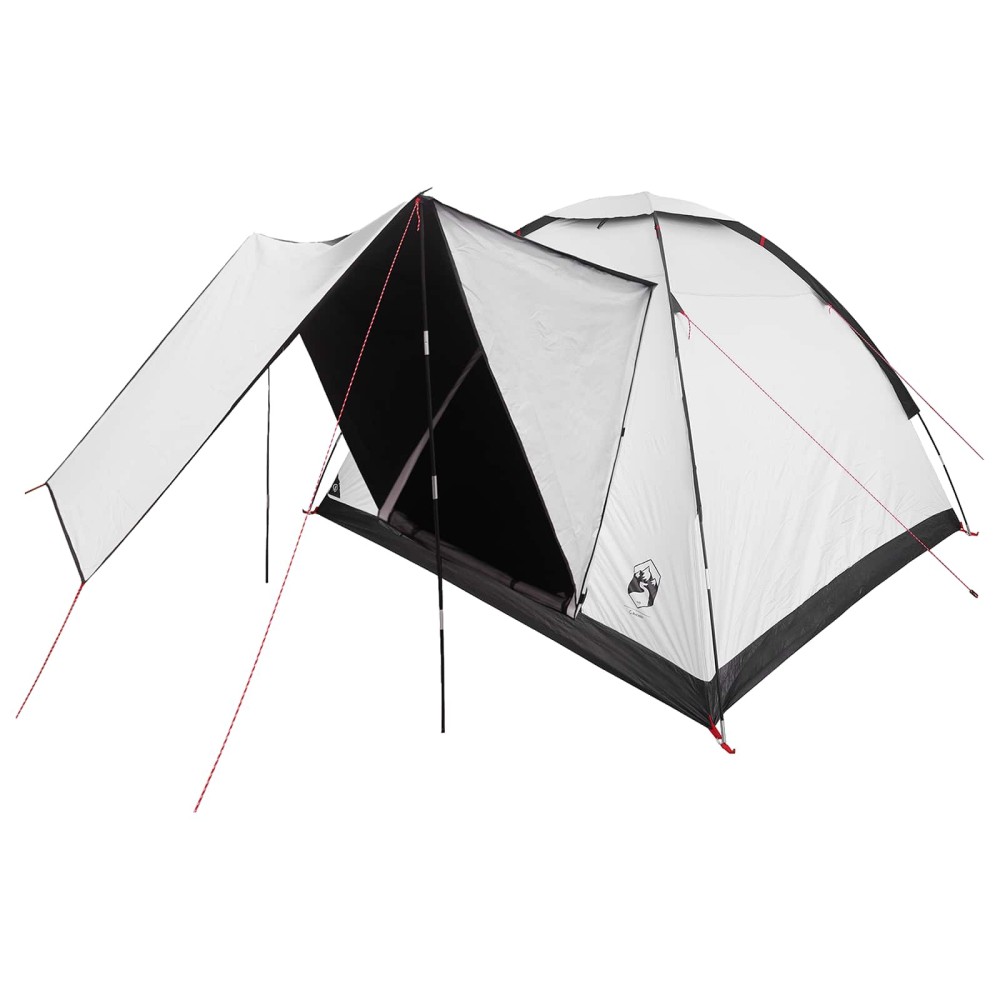 vidaXL Σκηνή Camping με στέγη Λευκό Μαύρο 275 x 215 x 125 εκ.