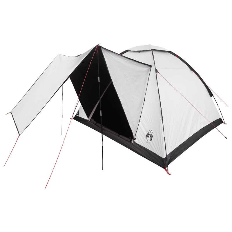 vidaXL Σκηνή Camping με στέγη Λευκό Μαύρο 275 x 215 x 125 εκ.