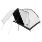 vidaXL Σκηνή Camping με στέγη Λευκό Μαύρο 275 x 215 x 125 εκ.