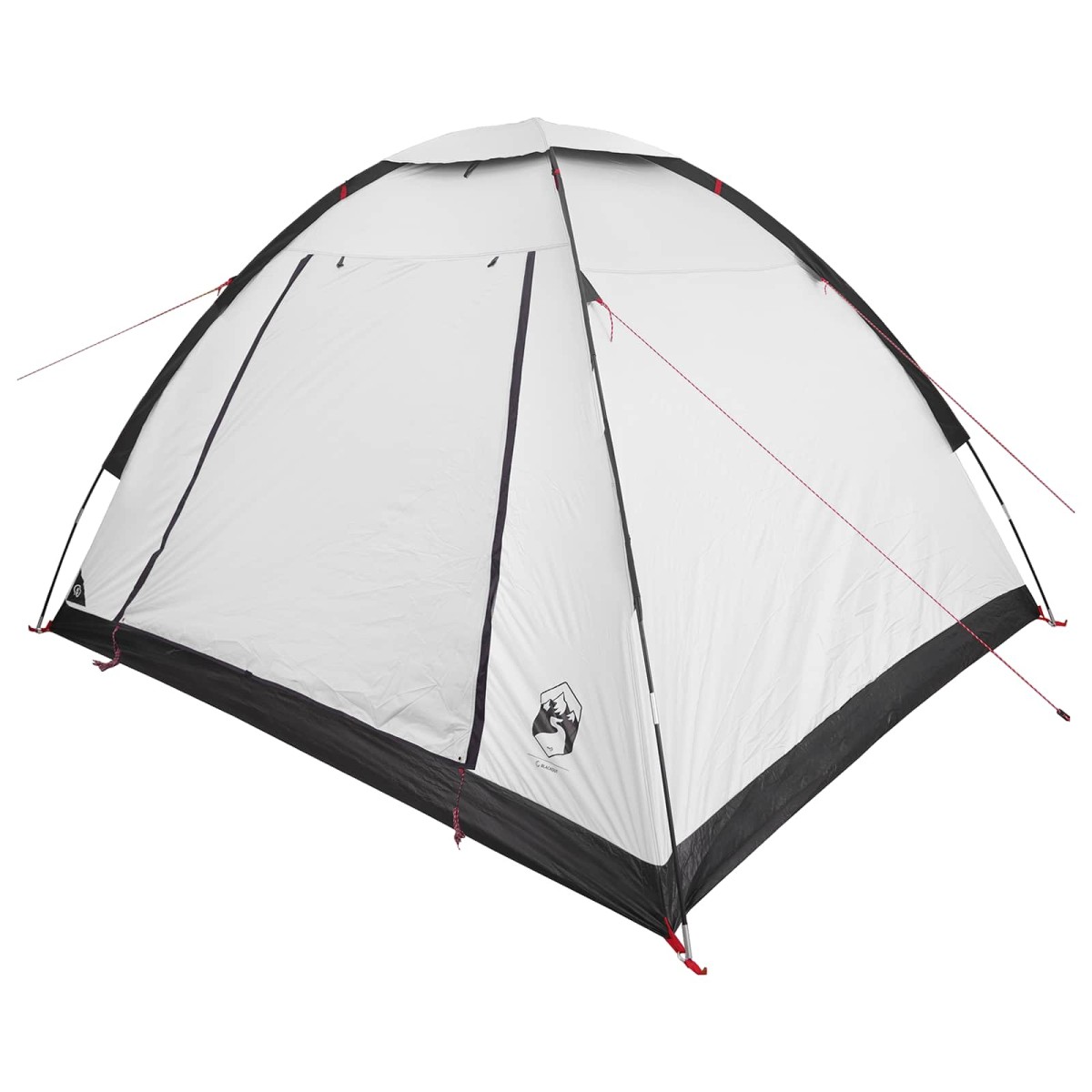 vidaXL Σκηνή Camping με στέγη Λευκό Μαύρο 275 x 215 x 125 εκ.