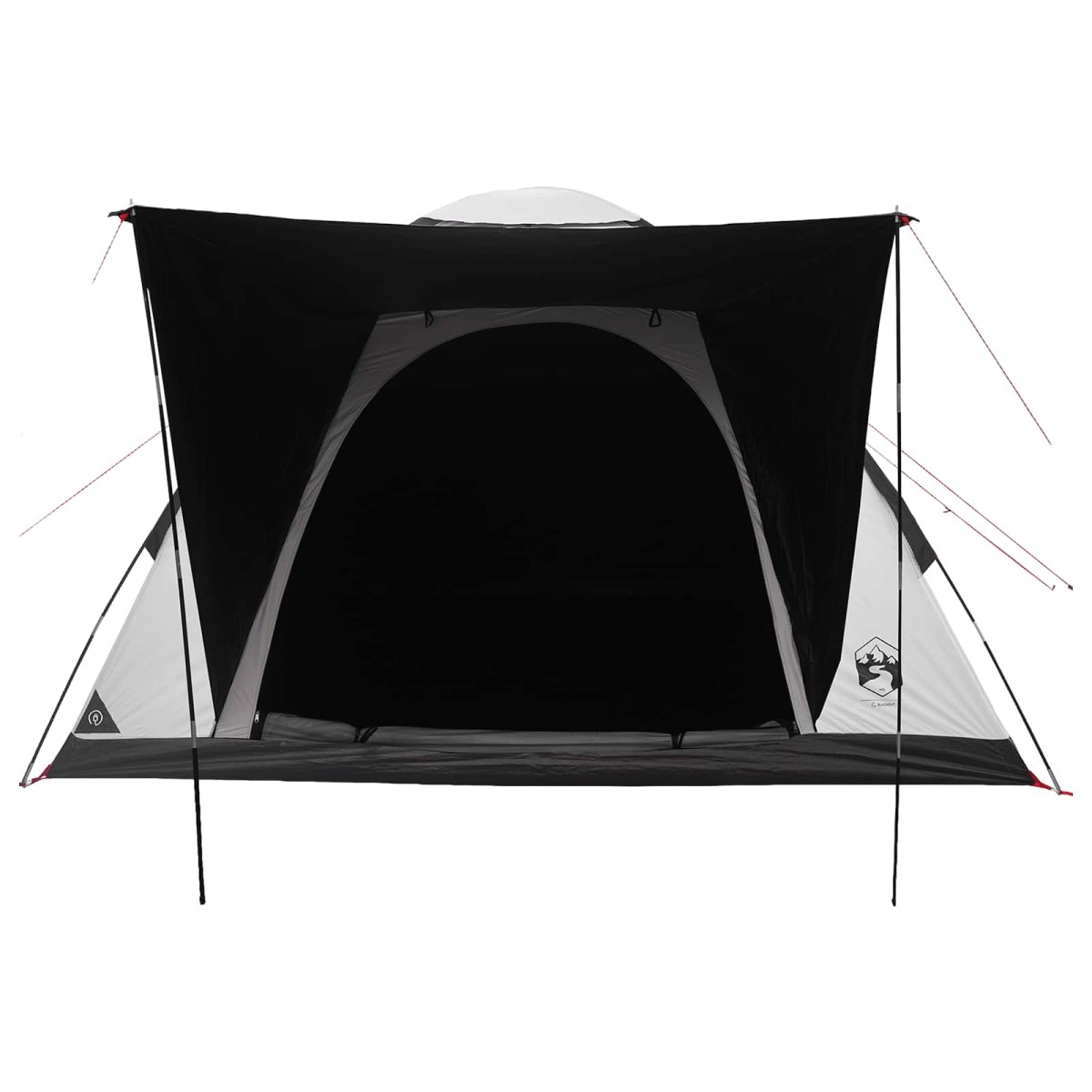 vidaXL Σκηνή Camping με στέγη Λευκό Μαύρο 275 x 215 x 125 εκ.