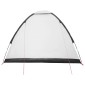 vidaXL Σκηνή Camping με στέγη Λευκό Μαύρο 275 x 215 x 125 εκ.