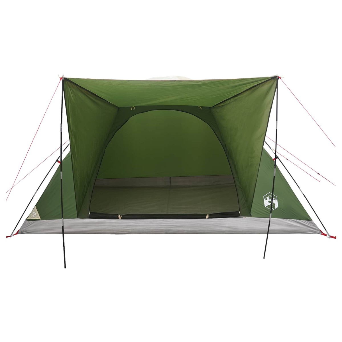 vidaXL Σκηνή Camping με στέγη Πράσινο 6 ατόμων Πολυεστέρας και Χάλυβας