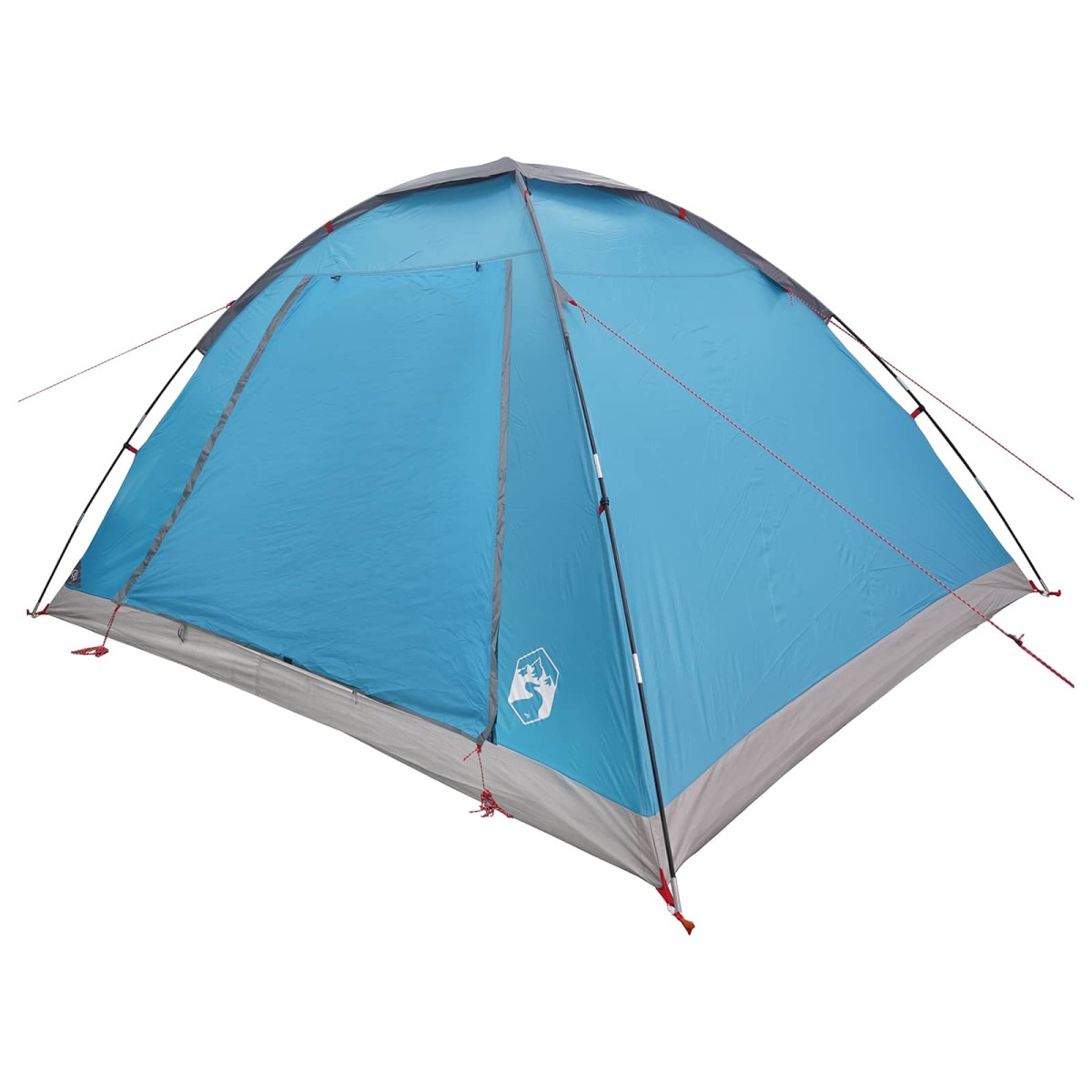 vidaXL Σκηνή Camping με στέγη Μπλε 6 ατόμων Πολυεστέρας και Χάλυβας