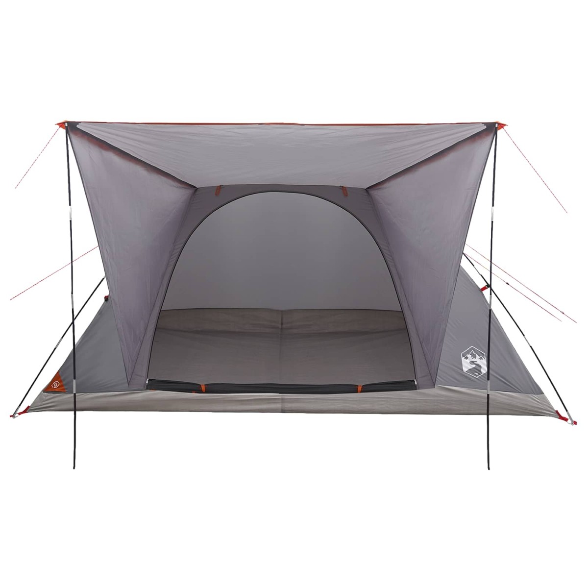 vidaXL Σκηνή Camping με στέγη με αέρα αέρα Γκρι και Πορτοκαλί 6 ατόμων