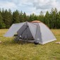 vidaXL Σκηνή Camping με στέγη με αέρα αέρα Γκρι και Πορτοκαλί 6 ατόμων