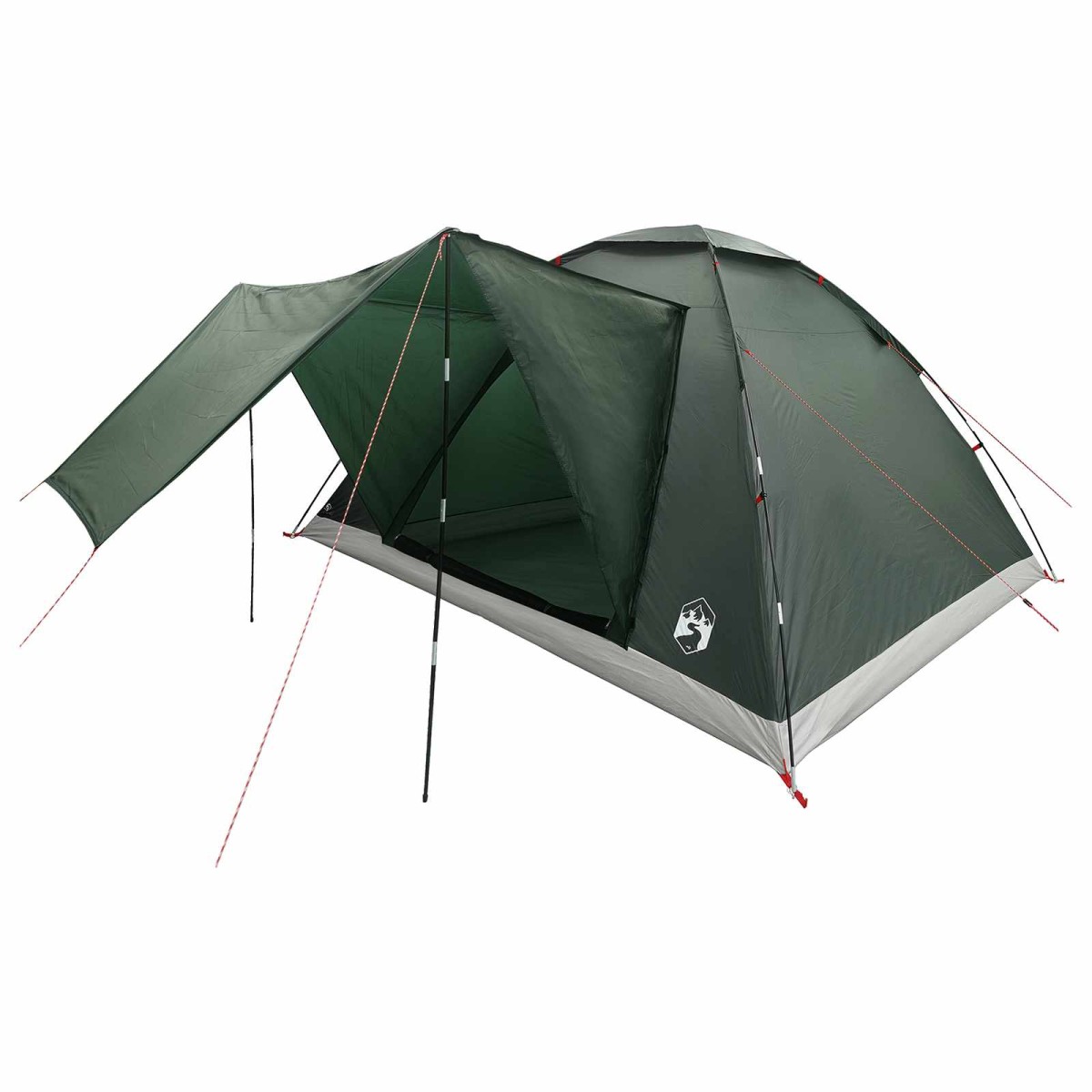 vidaXL Σκηνή Camping με στέγη Στρατιωτικό Πράσινο 335 x 275 x 180 εκ.