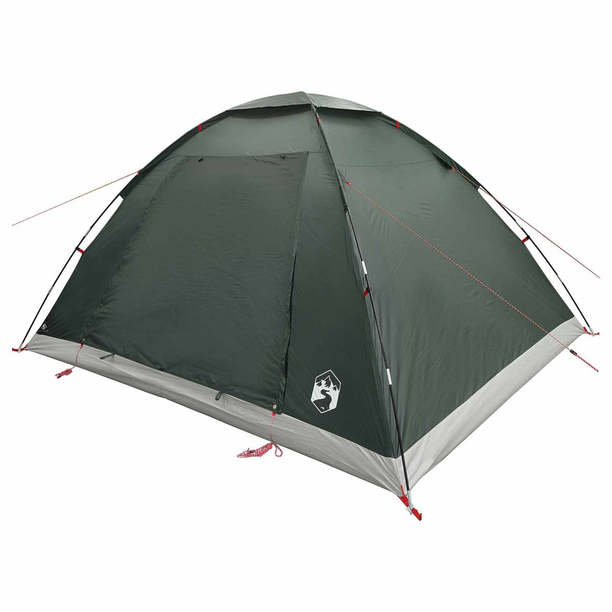 vidaXL Σκηνή Camping με στέγη Στρατιωτικό Πράσινο 335 x 275 x 180 εκ.