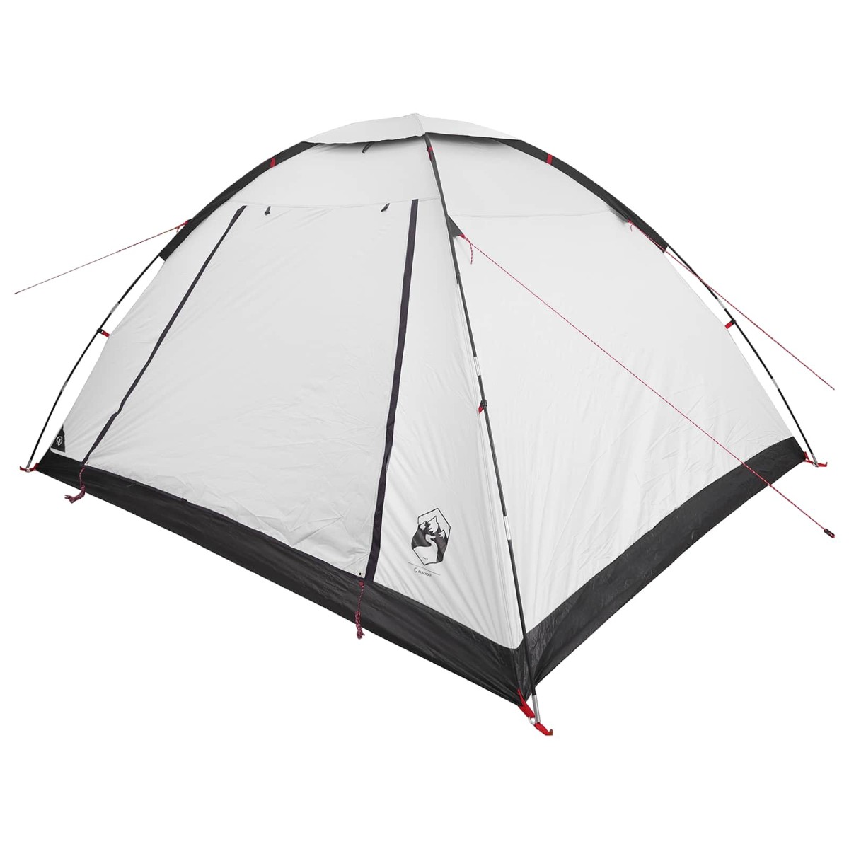 vidaXL Σκηνή Camping με στέγη Λευκό Μαύρο 335 x 275 x 180 εκ.