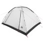 vidaXL Σκηνή Camping με στέγη Λευκό Μαύρο 335 x 275 x 180 εκ.