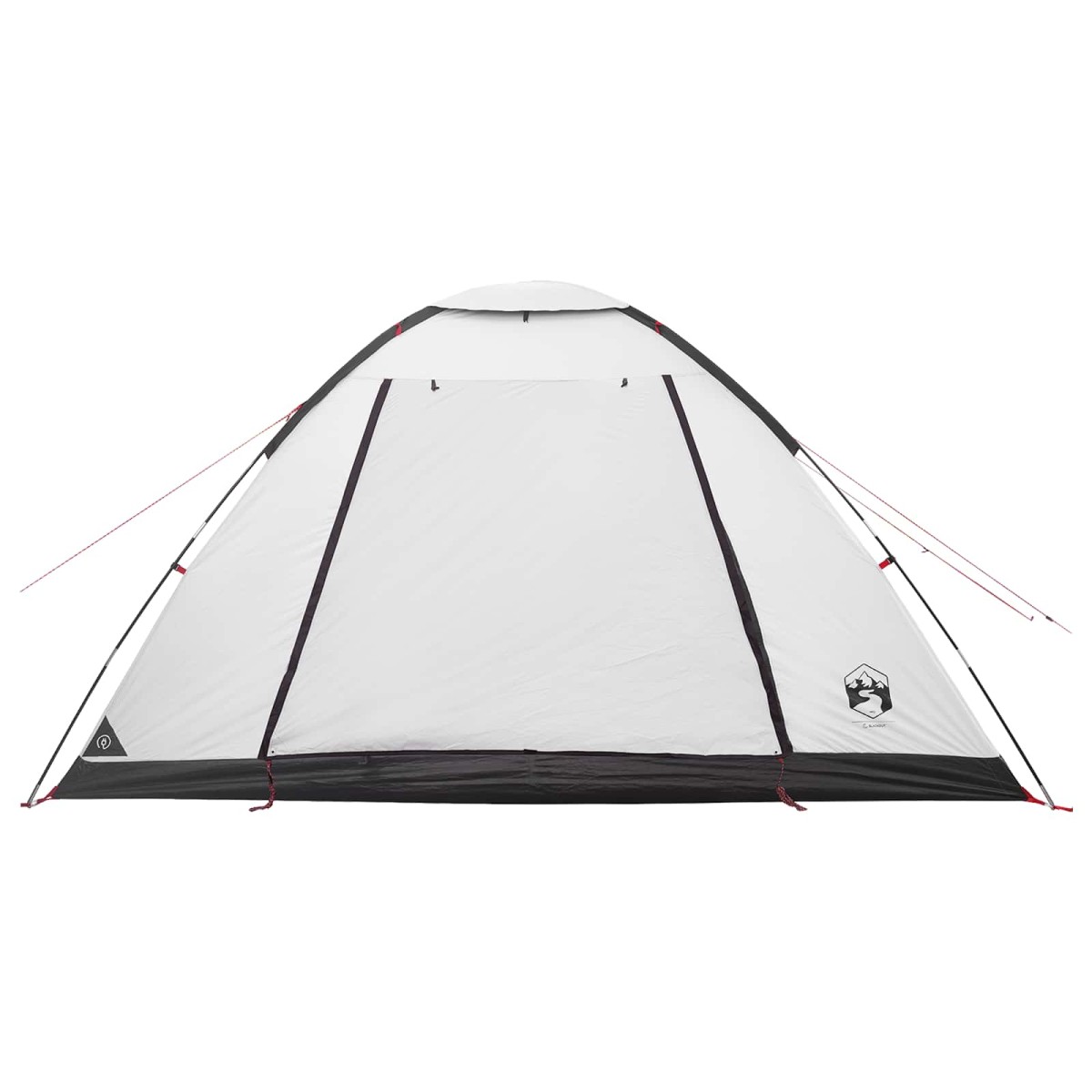 vidaXL Σκηνή Camping με στέγη Λευκό Μαύρο 335 x 275 x 180 εκ.