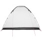 vidaXL Σκηνή Camping με στέγη Λευκό Μαύρο 335 x 275 x 180 εκ.