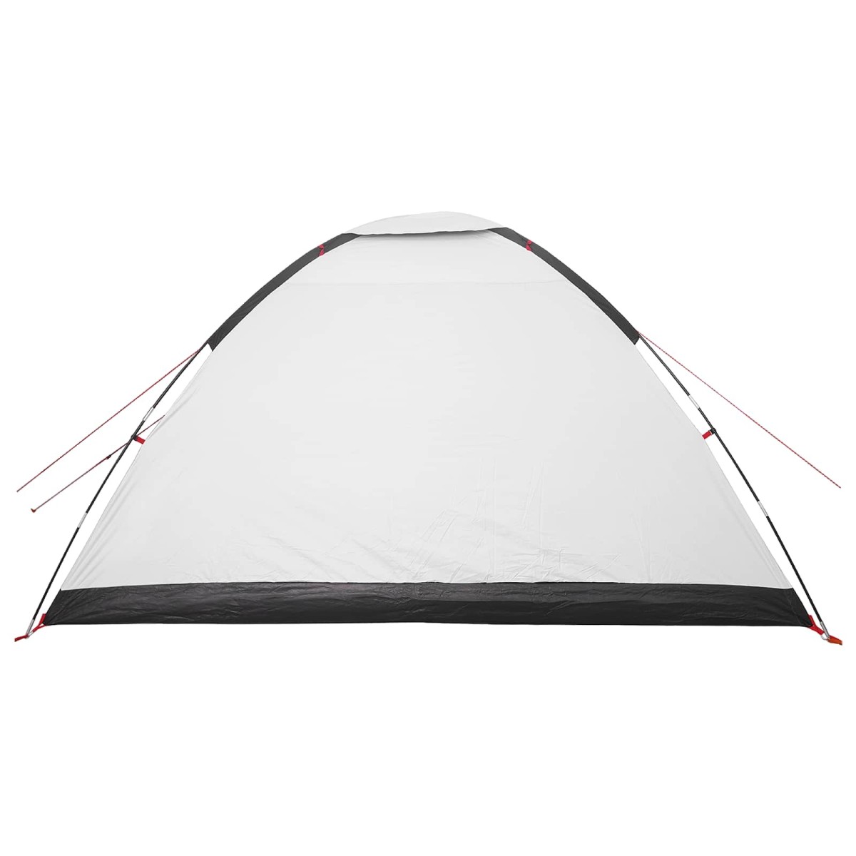 vidaXL Σκηνή Camping με στέγη Λευκό Μαύρο 335 x 275 x 180 εκ.
