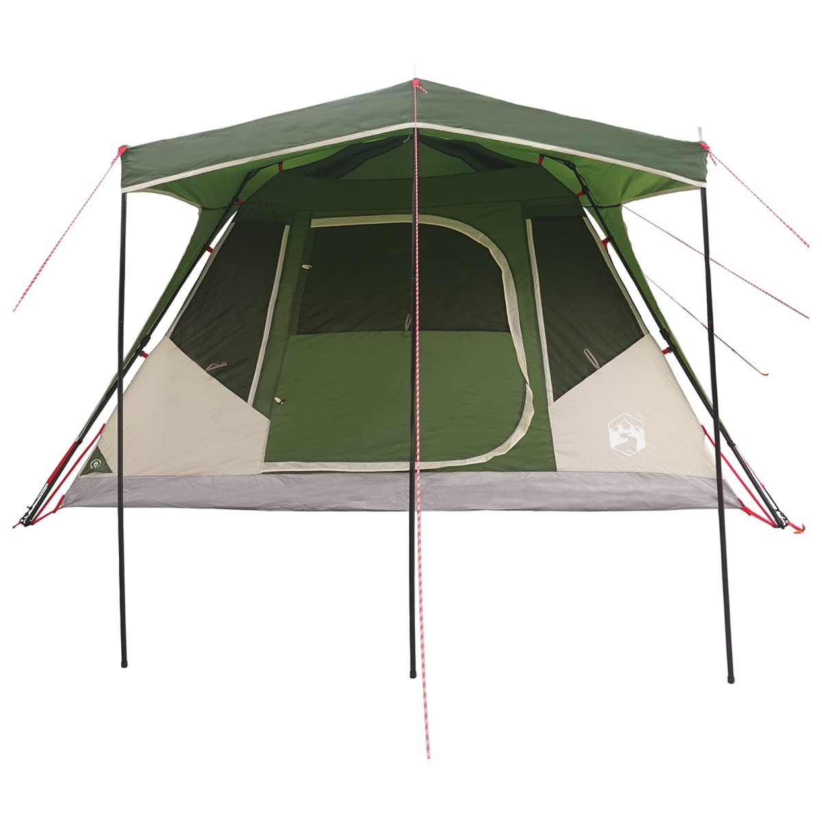 vidaXL Οικογενειακή Σκηνή με στέγη Πράσινο 305 x 275 x 190 εκ