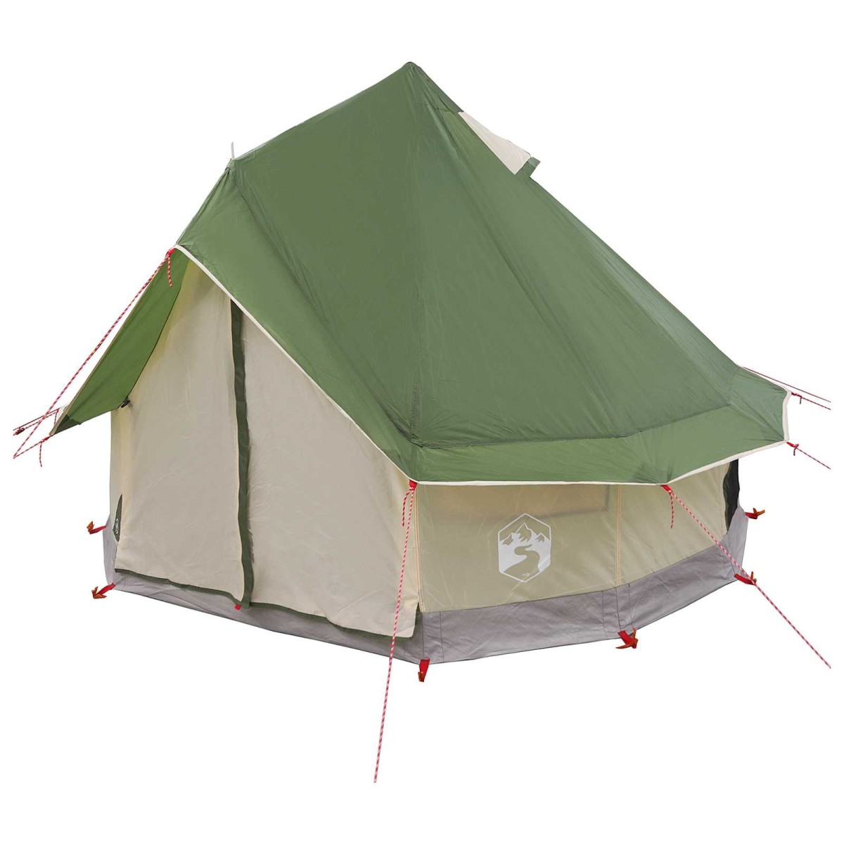 vidaXL Σκηνή Τιπί Πράσινο 250 x 250 cm Πολυεστέρας και Χάλυβας