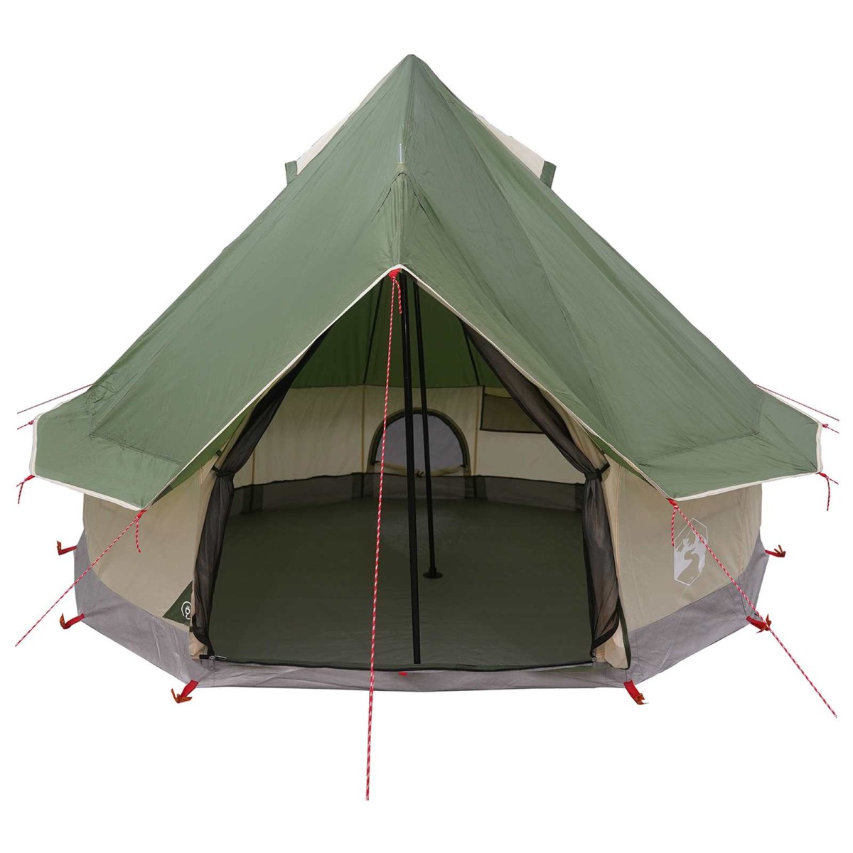 vidaXL Σκηνή Τιπί Πράσινο 250 x 250 cm Πολυεστέρας και Χάλυβας