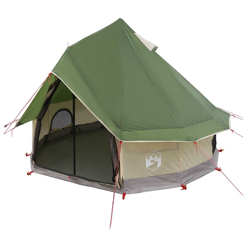 vidaXL Σκηνή Τιπί Πράσινο 250 x 250 cm Πολυεστέρας και Χάλυβας