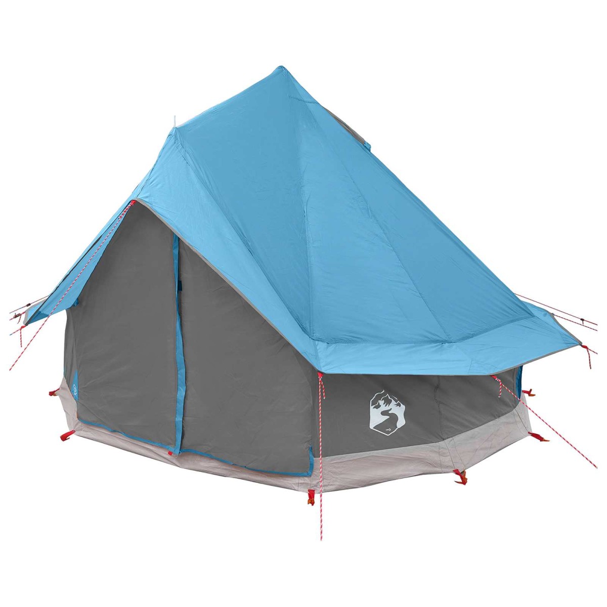 vidaXL Σκηνή Τιπί με στέγη Μπλε 250 x 250 cm Πολυεστέρας και Χάλυβας