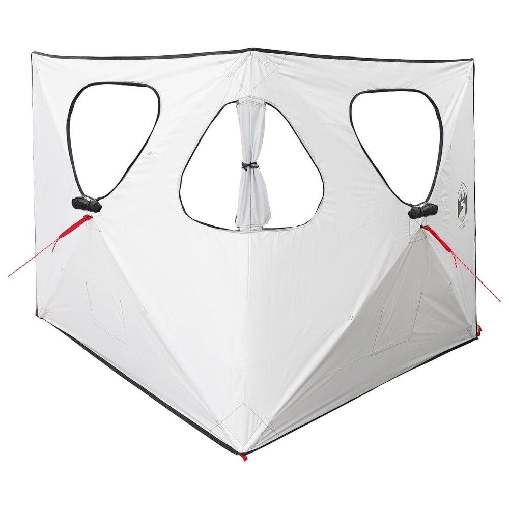 vidaXL Τέντα Κυνήγι με στέγη Λευκό Μαύρο 145 x 145 x 150 εκ
