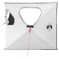vidaXL Τέντα Κυνήγι με στέγη Λευκό Μαύρο 145 x 145 x 150 εκ