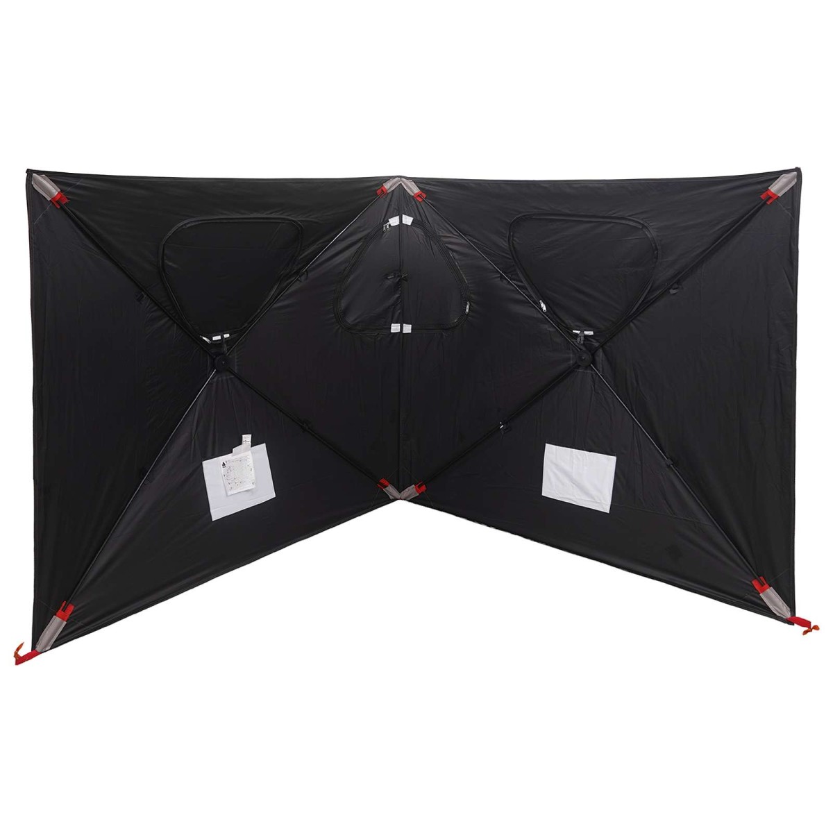 vidaXL Τέντα Κυνήγι με στέγη Λευκό Μαύρο 145 x 145 x 150 εκ
