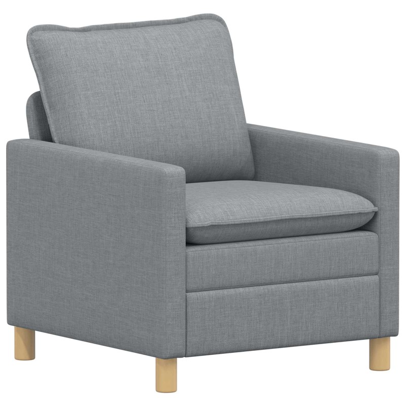 vidaXL Καναπές Ανοιχτό γκρι 76 x 81 x 87,5 εκ Ύφασμα
