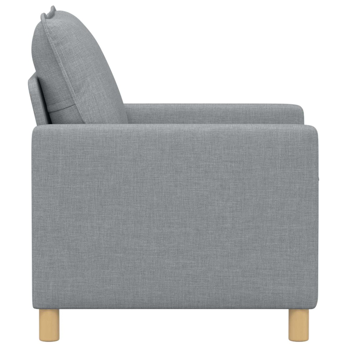 vidaXL Καναπές Ανοιχτό γκρι 76 x 81 x 87,5 εκ Ύφασμα