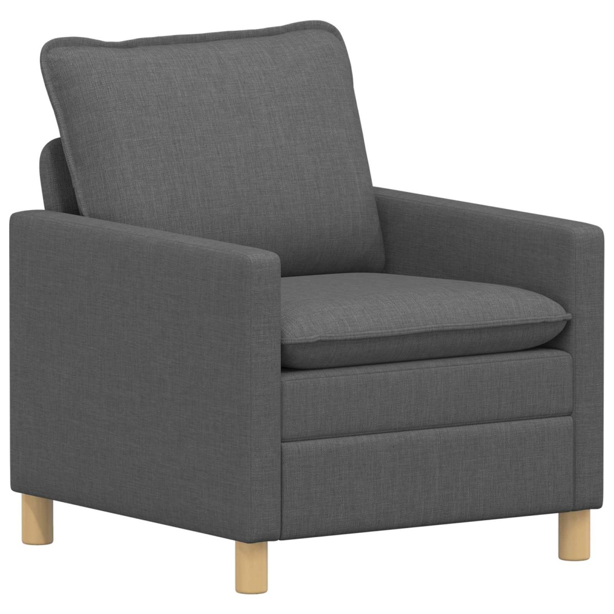 vidaXL Καναπές Σκούρο Γκρι 76 x 81 x 87,5 εκ Ύφασμα