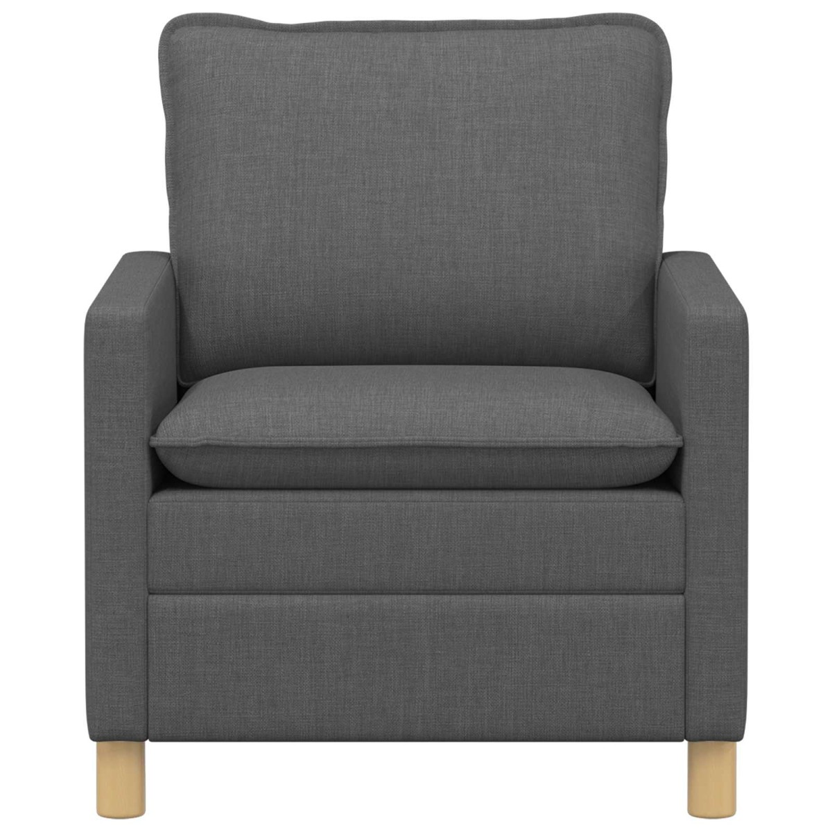vidaXL Καναπές Σκούρο Γκρι 76 x 81 x 87,5 εκ Ύφασμα