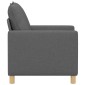 vidaXL Καναπές Σκούρο Γκρι 76 x 81 x 87,5 εκ Ύφασμα