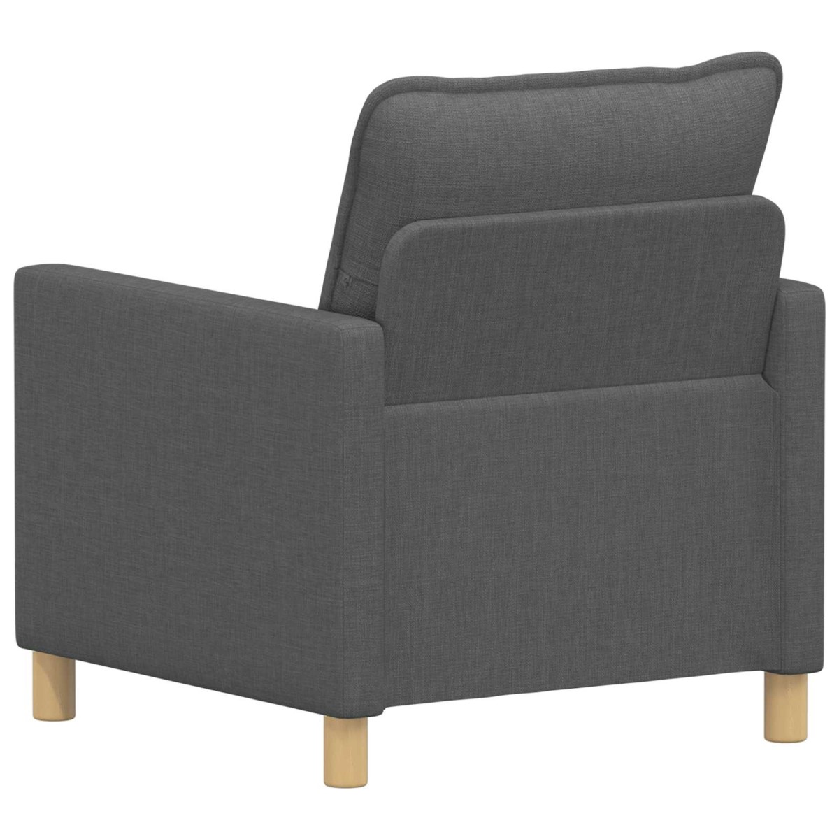 vidaXL Καναπές Σκούρο Γκρι 76 x 81 x 87,5 εκ Ύφασμα