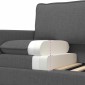 vidaXL Καναπές Σκούρο Γκρι 76 x 81 x 87,5 εκ Ύφασμα