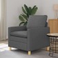 vidaXL Καναπές Σκούρο Γκρι 76 x 81 x 87,5 εκ Ύφασμα