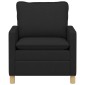 vidaXL Καναπές Μαύρο 76 x 81 x 87,5 εκ Ύφασμα