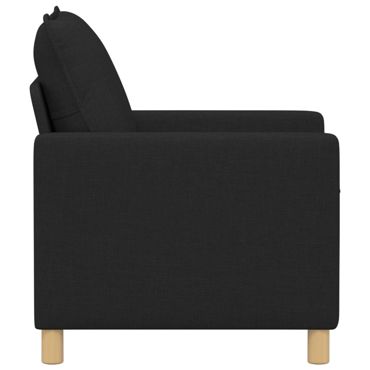 vidaXL Καναπές Μαύρο 76 x 81 x 87,5 εκ Ύφασμα